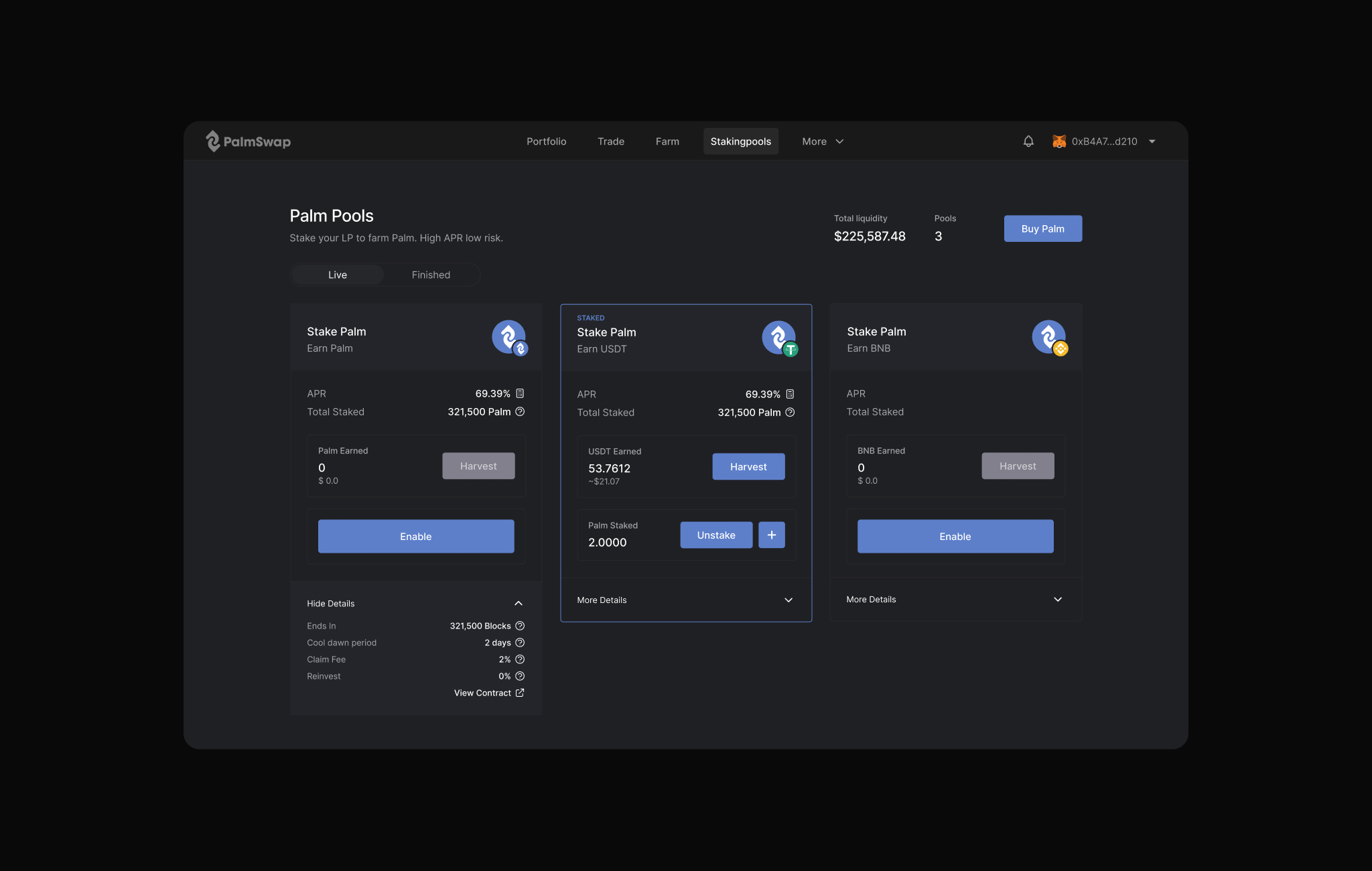 PalmSwap discovery research
